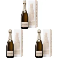 Louis Roederer Champagner Collection 244 in Grafik-Geschenkpackung - Nachfolge Brut Premier Champagner (1 x 0.75 l) (Packung mit 3)