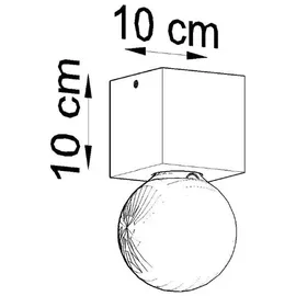 Sollux Deckenleuchte Ariz 1xe27 Neutralweiß 10cm Sollux