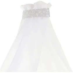 babybay® Himmel Piqué mit Band passend für alle babybay Modelle, grau