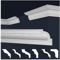 Marbet Design Stuckleiste E-25 weiß 10 St. 65 x 65 cm