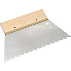 Zahnspachtel B11, 180 mm, gehärteter Stahl, für Verklebung von Parkett und Massivholzdielen