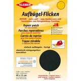 Kleiber + Co.GmbH Aufbügel-Flicken Zephir, schwarz, ca. 40 cm x 12 cm