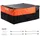 Vevor Gepäckträgertasche schwarz/orange