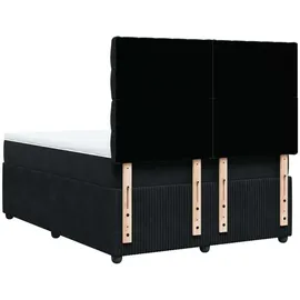 vidaXL Boxspringbett 140 x 200 cm Schwarz