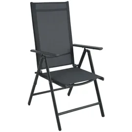 Svita Gartenstuhl 57 x 57 x 108 cm schwarz 2 St.