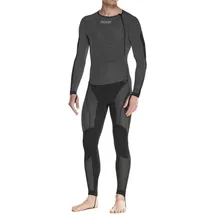 SIXS STX R V2 Langarm-basisschicht-anzug Schwarz/Grau 50