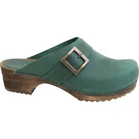 Sanita Comfortwear Clog "Wood-Urban Open" in Grün | Gr.: