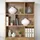 CaliCosy Bücherregal 35 x 45 x 175 cm Beige