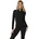 Lux Slim Fit Langarm-polo Schwarz S