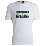 Boss T-Shirt 'Bossticket' - Schwarz,Hellgrün,Weiß - M