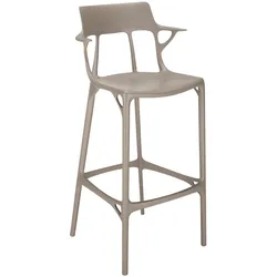 Kartell A.I. Barhocker recyceltes Material - Grau