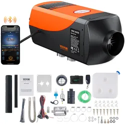 VEVOR Luft Dieselheizung Standheizung 12 V 5 kW, Luftheizung Air Diesel Diesel Standheizung Lufterhitzer, 0,16–0,52 L/Std. Dieselheizung mit LCD-Display & Fernbedienung & Bluetooth-APP