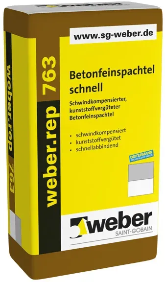 Betonfeinspachtel schnell - weber.rep 763, 20kg - Glättspachtel