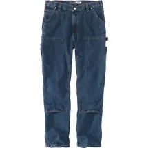 CARHARTT Double-Front Logger, Jeans Blau (H45)