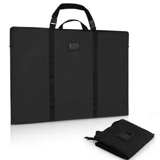GNEGNI LIFE Leichte Künstler Portfolio Tasche,61 x 91,4 cm Zeichenmappe mit Tragegriff und Abnehmbarem Schultergurt, Weich Malmappen für Kunstwerke, für A1/A2 Skizzen, Zeichnungen, Gemälde, Poster