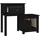 vidaXL Nachtschrank 79,5 x 38 x 65,5 cm Schwarz