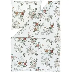 ESTELLA Bettwäsche Perla 135 x 200 cm Jersey Weiß Elfenbein