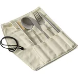 Eco Brotbox - ECO Besteckset Outdoor creme