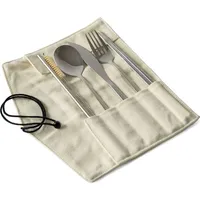 Eco Brotbox - ECO Besteckset Outdoor creme