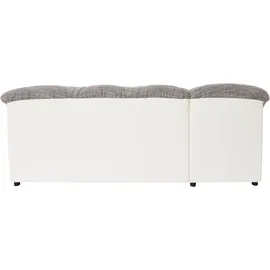 DOMO collection Eckcouch Kunstleder 3-Sitzer Grau