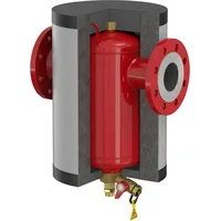 Flamco Isolierung Clean IsoPlus 65, 460x280mm, weißaluminium (RAL 9006)