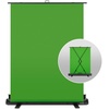 Green Screen - Ausfahrbares Chroma-Key-Panel, knitterfreies Material, ultraschneller Aufbau, für Hintergrundentfernung für Streaming, Videokonferenzen auf Instagram, TikTok, Zoom, Teams, OBS