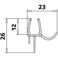 Kermi Atea Ersatz-Dichtleiste 2534046, Ersatzteile, transparent