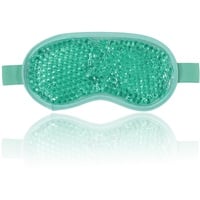 Jinpojun Augenmaske Kühlend, Gel Augenmaske Kühlbrille, Cooling Eye Mask mit Gelperlen für Heiße Kältetherapie, Entspannung & Verspannungen Linder, für Dunkle Kreise (Grün)