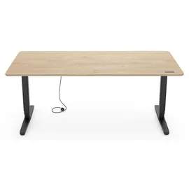 Yaasa Schreibtisch Desk Pro 160 x 80 cm Eiche hell/Schwarz