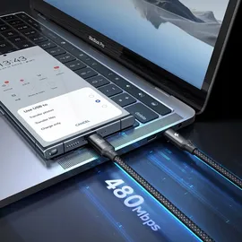 Mcdodo CA-4170, 2-fach Ladekabel für USB-C / Samsung Galaxy Watch, 60W, 1,5m, schwarz