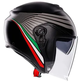 AGV Irides Bologna Jethelm, schwarz-grau, Größe S