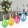 casativo-lighting Solar LED Lampe in Glühbirnen Form 8er Set Ø 7,5 x H 15 cm bunt