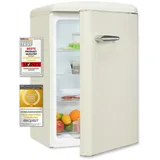 GGV Exquisit RKS120-V-H-160E Retro-Kühlschrank (122 l, 895 mm hoch, Magnolienweiß)