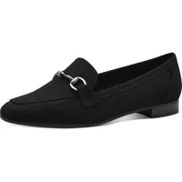 Marco Tozzi Damen Loafer Businessschuh mit Schmuckspange, Schwarz 40