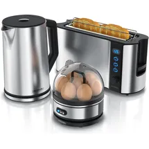Arendo Frühstücks-Set 1,5 l Silber