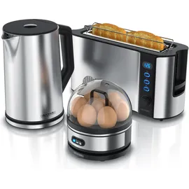 Arendo Frühstücks-Set 1,5 l Silber