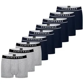 SCHIESSER Retro Boxershorts blau/grau XL 9er Pack