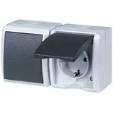 REV Ritter REV Komplett Schalter/Steckdosen Kombination AquaForm Hellgrau 0510231777 1St.