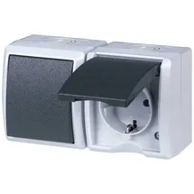 REV Ritter REV Komplett Schalter/Steckdosen Kombination AquaForm Hellgrau 0510231777 1St.