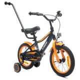 Sun Baby Tracker Bike Kinderfahrrad Jungen Fahrrad Stützräder Schubstange 14 Zoll neon orange - Orange