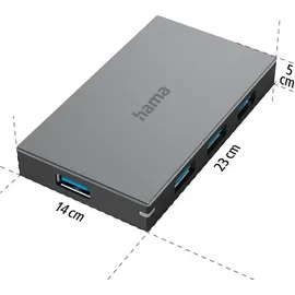 Hama 4 Ports, USB 3.0 Hub - Desktop