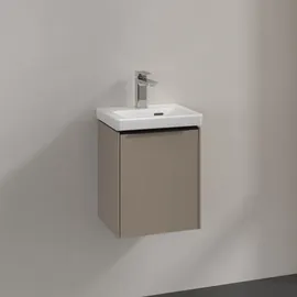 Villeroy & Boch Waschbeckenunterschrank 1 Tür 35,1 x 42,9 x 30,9 cm Taupe/Schwarz