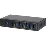 Renkforce 7 Port USB 3.2 Gen 1-Hub (USB 3.0) für industrielle Anwendungen, zur Wandmontage Schwarz