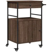 VidaXL Küchenwagen Braun Eichen-Optik 56x43x89,5 cm Holzwerkstoff - vidaXL