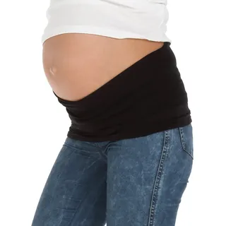 Mysanity Schwangerschaft Bauchband tencel Schwarz 1 St