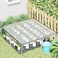VidaXL Transparente Plane mit Ösen 2x2 m Polyethylen