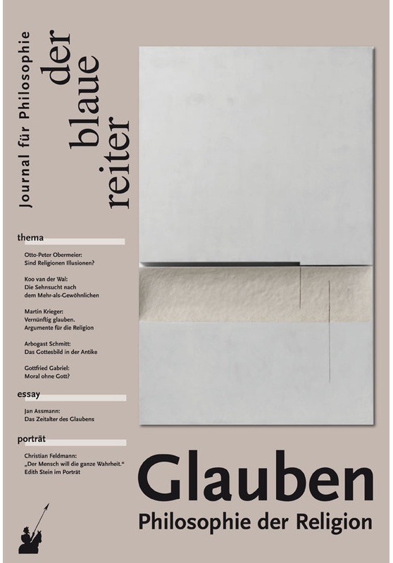 Der Blaue Reiter. Journal Für Philosophie / Glauben - Jan Assmann, Wolfgang Detel, Christian Feldmann, Kartoniert (TB)