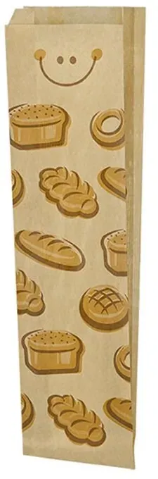 MONOUSO - Papiertüten Kraft "Panes" 12+6x51cm (1000 Stück)