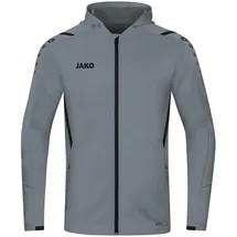 Jako Challenge Trainingsjacke mit Kapuze steingrau/schwarz L