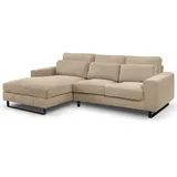 xonox Eckcouch Polyester L-Form 3-Sitzer Beige